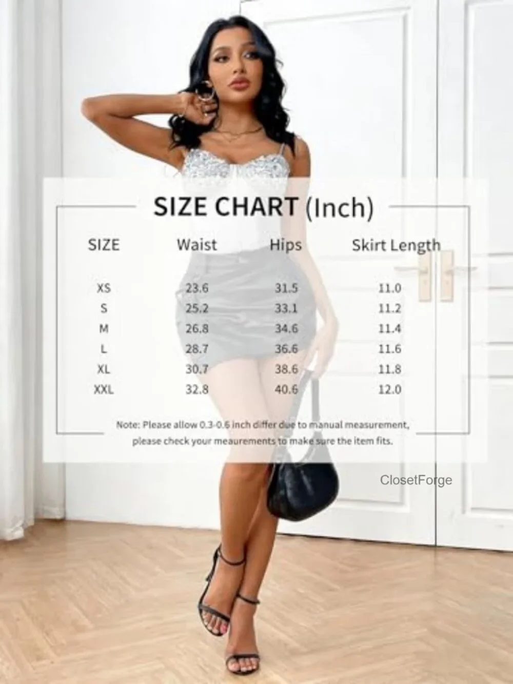 Women's Faux Leather High Rise Bodycon Mini Skort with Zipper